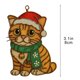 thumbnail image 3 of Adorno colgante plano de acrílico con animales abrazados | Decoración navideña ligera | Recuerdo conmemorativo duradero para coronas de árbol, papel de regalo y espejo retrovisor de coche, 3 of 6