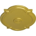 thumbnail image 3 of Ekena Millwork 21 1/4"W x 17 3/8"H x 1"P Waltz Ceiling Medallion (Fits Canopies up to 4 1/2"), Hand-Painted Rich Gold, 3 of 6