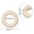 thumbnail image 2 of Uxcell 25mm 1" Wooden Rings 6mm thick, 100 Pack Natural Wood Rings Unfinished Wood Loop, 2 of 6