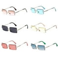 thumbnail image 7 of Rectangle Sunglasses for Women Men Casual Rimless Square Sun Glasses, 7 of 7