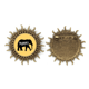 thumbnail image 1 of Bocina. Pin de gancho de metal vintage con forma de sol Unbranded M, 1 of 3
