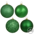 thumbnail image 2 of Vickerman 2.4" Green 4-Finish Ball Ornament Assortment, 24 per Box, 2 of 2