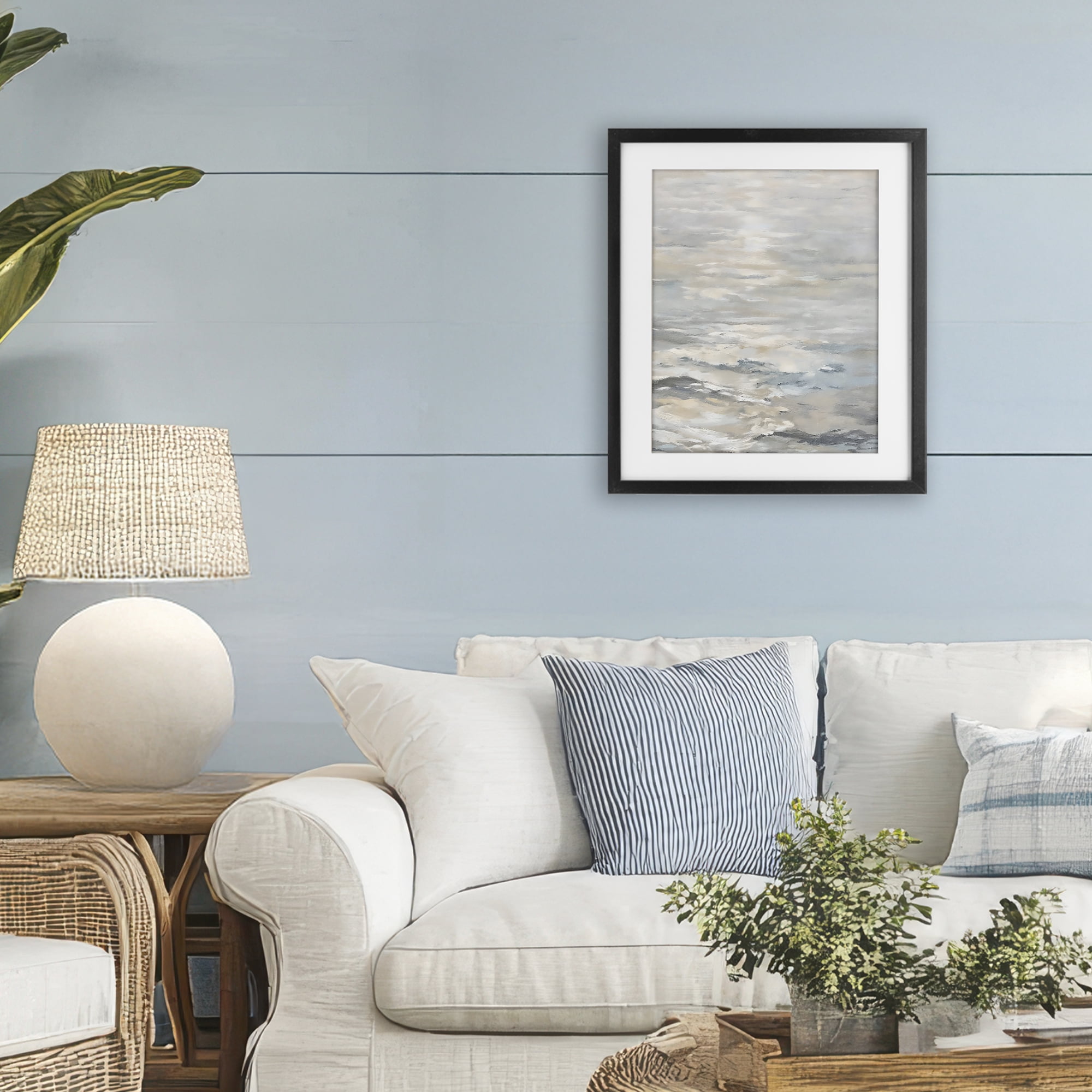 Stupell Industries Shallow Reflections Morning Light Black Framed Print Under Glass, design by Riley B
