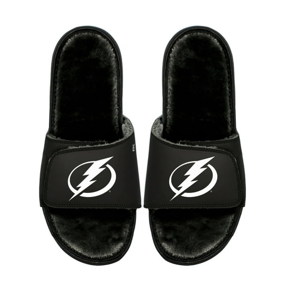 Youth ISlide Tampa Bay Lightning Logo Fur Slide Sandals