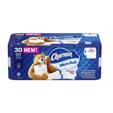 Charmin Ultra Soft 200 Sheets/Roll, 30 Rolls – Comfort & Quality Bath Tissue