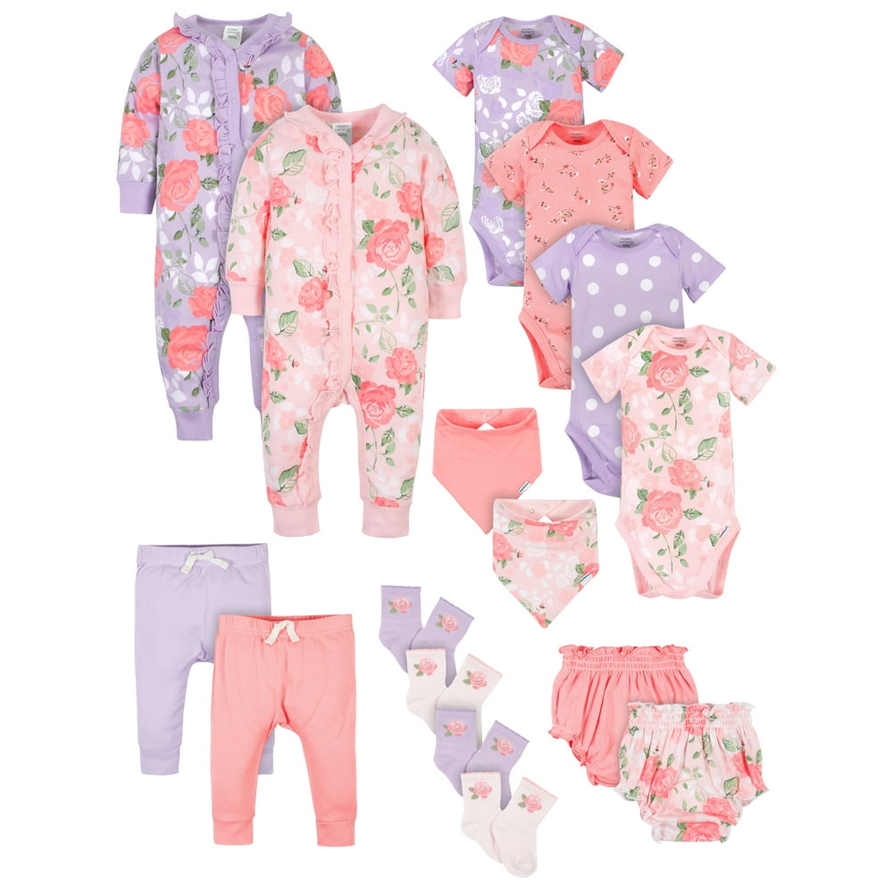 Modern Moments Modern Moments by Gerber® Baby Girls Organic Layette