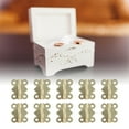 thumbnail image 4 of Wooden Box Hinge, 20 Set Hinge Door Activity Device  For Gift Boxes For Wine Boxes, 4 of 8