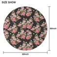 thumbnail image 6 of Pioneer Flower Floral Print Pattern Round Tablecloth 60"x60",Wrinkle Wipeable Table Cloth for Kitchen Dining Room Picnic Patio Party, 6 of 6