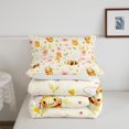 thumbnail image 5 of Erosebridal Kawaii Bug Bee Twin Comforter Sets,Cute Floral Bedding Set,White Pink,Reversible,2pcs,1 Comforter and 1 Pillowcase, 5 of 7