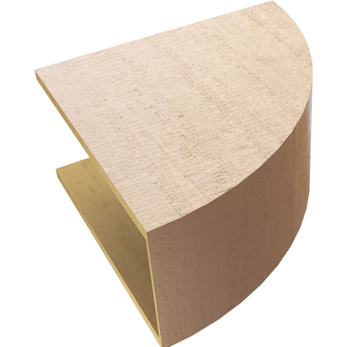 12"W x 24"D x 24"H Classic Durham Rough Cedar Woodgrain TimberThane Corbel, Primed Tan