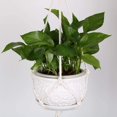 thumbnail image 2 of 4 Pcs Macrame Plant Hanger Indoor and Outdoor with 4 Hooks Hanging Plant Holder Hanging Planter Stand Flower Pots for Decorations - Cotton Rope, 4 Legs, 2 of 7