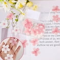thumbnail image 6 of 120Pcs Edible Cherry Blossom Cupcake Toppers, Cherry Flowers Cake Toppers Rice Paper Wafer Paper Cake Picks for Bridal Shower Baby Shower Kids Birthday Cake Decorations, 6 of 6