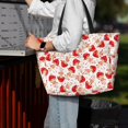 thumbnail image 4 of Wukai Cute Mushroom Print Zipper Bag,large Beach Tote Bag,Waterproof Sandproof Bag,Grocery and Picnic Tote Travel Bag, 4 of 5