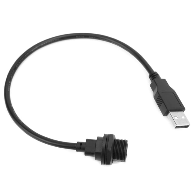 Conector MICROUSB, conector USB resistente al agua IP67 Conector USB resistente al agua con toma de cable Conector USB resistente al agua Fabricado para durar