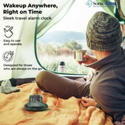 Sonic Alert - Sonic Shaker Portable Super Loud Digital Alarm Clock for Heavy Sleepers, Compact Design, Camouflage