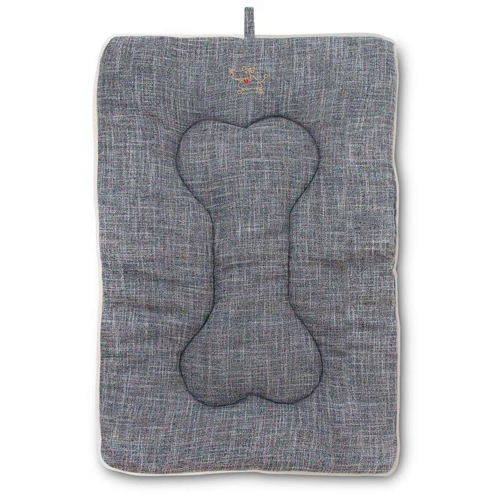 Best Pet Supplies MT865TL Washable Dog Crate Mat Gray, Large