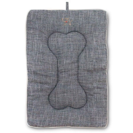 Best Pet Supplies MT865T-S Washable Dog Crate Mat - Gray  Small
