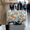 thumbnail image 4 of Garronmavis Large Quilted Duffle Bag for Women, Floral Hibiscus Weekender Bag Travel Overnight Carry On Bag for Gym Dance Hospital Trips, 4 of 7