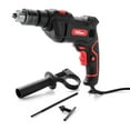 Hyper Tough 6Amp 1/2inch Corded Hammer Drill, Keyed Chuck, 120 Volt