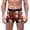 Wine, variant on JHHLSF Men's Casual Briefs With Valentine's Day Print Comfortable Breathable Underwear For Daily Wear Wine,M
