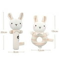 thumbnail image 4 of Bangcool Baby Rattle Toy Animal - 2PCS Stuffed Infant Hand Grip Toy Newborn Hand Rattle, 4 of 10