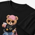 thumbnail image 4 of Women's Bear Graphic T-Shirt, Casual Short Sleeve Crew Neck Tee, 4 of 9