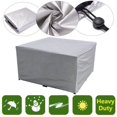 thumbnail image 2 of Funda protectora rectangular para muebles de jardín, fabricada en poliéster, impermeable, antipolvo, anti-UV, para silla o mesa de jardín (dimensiones: 909040cm), 2 of 5