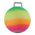 thumbnail image 3 of MERIGLARE Jumping Ball Kids Toys Colorful Outdoor Yard Game Exercise Ball 18in/50cm Diameter Inflatable Bouncy Ball Sports Hopping Ball Ball with Handle, 3 of 8