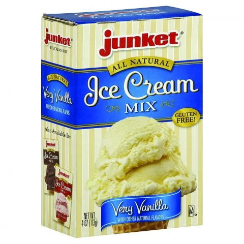 Junket Ice Cream Mix, Very Vanilla, 4 Ounce by Junket