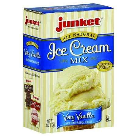 (3 Pack) Junket Ice Cream Mix, Very Vanilla, 4 (Best Butter Brickle Ice Cream)