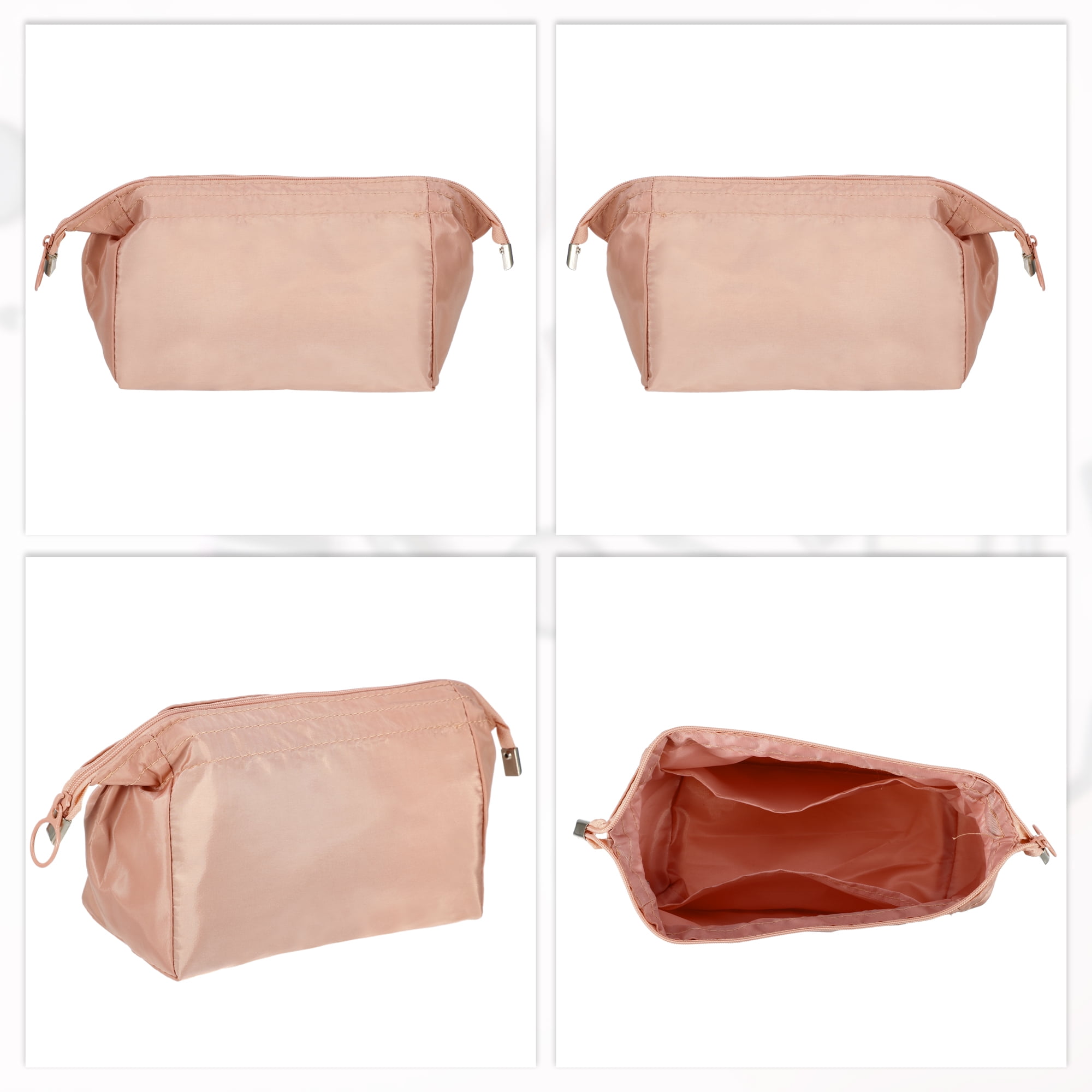 Unique Bargains Women Durable Makeup Bag for Business Travel Vacation Wedding Gym Pink