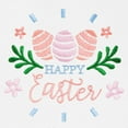 thumbnail image 2 of DALIX Happy Easter Womens Classic Premium Embroidered Tote Bag in Black, 2 of 6