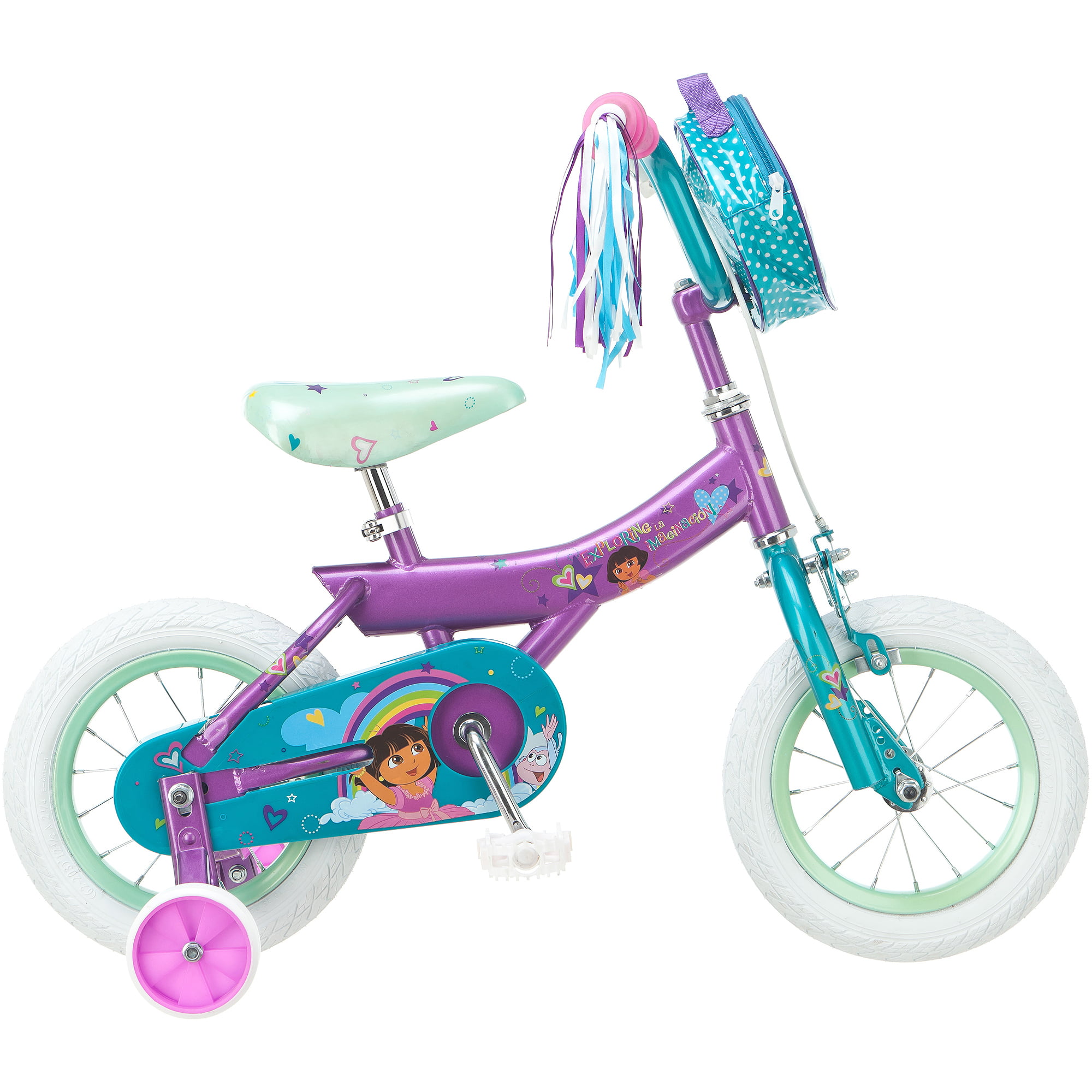 Moet Verouderd honing Dora the Explorer 12 In. Nickelodeon Dora Girls' Bike - Walmart.com