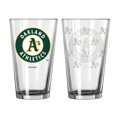 thumbnail image 1 of Oakland Athletics 16oz Satin Etch Pint Glass, 1 of 1