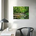 thumbnail image 4 of PIKWEEK  Canvas Print Wall Art River Through The Green Forest Nature Wilderness Photography Modern Art Rustic Scenic Colorful Multicolor for Living Room, Bedroom 16*12inch/20*16inch, 4 of 6