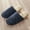 Navy, variant on Unisex Silent and Comfortable House Slippers with Suede Sole Size 6-11