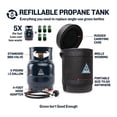thumbnail image 2 of Tanque de propano Ignik Deluxe de 5 lb con manguera y estuche, 2 of 6