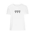thumbnail image 4 of Hyknon Hauts pour Femmes Mode Été Saint-Valentin Imprimé Col Rond Manches Courtes Col Rond Haut/chemise Chandail Doux Polyvalent pour Sortir, 4 of 5
