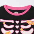 thumbnail image 5 of WIBACKER Halloween Little Boy Girl Glow-in-the-Dark Sleepwear Cotton Toddler Kids 2-Pieces Pajamas Sets,Skeleton,7Y, 5 of 11