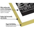 thumbnail image 4 of Americanflat 11x14 Picture Frame with Mat for 8x10, Plastic and shatter-resistant glass, Gold, 4 of 6