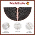 thumbnail image 3 of Rateoe Black Spider On Web 1 Pattern Christmas Tree Skirt with Ties , Christmas Tree Decorations, Farmhouse Christmas Decor Xmas Holiday Decorations-36", 3 of 6