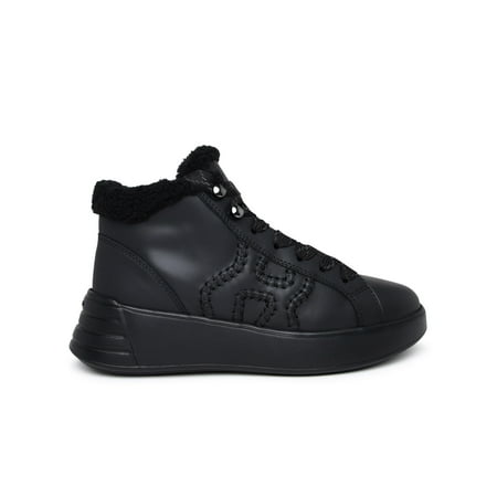 

Hogan Woman Rebel Black Leather Sneakers