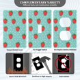 thumbnail image 3 of Yayeee Blank Wall Plate Cover 1-Gang 4.5"x2.7" Home Unused Decorative Outlet, Strawberry Pattern, 3 of 7