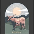 thumbnail image 2 of Western Cow Howdy Adult Short Sleeve Tee-Medium-Charcoal, 2 of 3