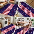 thumbnail image 5 of Independence Day Runner Rug 2.7x5 FT, Non Slip Entryway Carpet, American Flag Red Blue Star Striped Washable Soft Floor Carpet Entrance Mat Non-Shedding Throw Rug for Hallway Laundry Room Bedside, 5 of 9