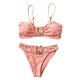 thumbnail image 2 of Conjunto de bikini para mujer, de de dos piezas, de de Copa acolchada Verano cinturo Tankini Rosado, 2 of 8
