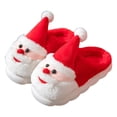 thumbnail image 1 of Papá Noel Felpa Pantuflas Caseras Esponjosas Antideslizantes Navidad para Interior, 1 of 9