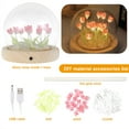 thumbnail image 2 of Tulip Night Light Handmade DIY Bedside Light With Glue Night Table Lamp Deco, 2 of 12