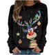 thumbnail image 1 of Sudadera Para Mujer Cuello Redondo Sudadera Con Estampado Navideño Moda Casual Suelta Manga Larga Tops Blusa Sin Capucha Odeerbi ODB184587, 1 of 6