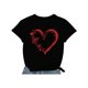 thumbnail image 3 of Valentines Day Shirts Love Heart Shirt Valentines Day Love Heart T-Shirt Printed T Shirt Women Tops, 3 of 7